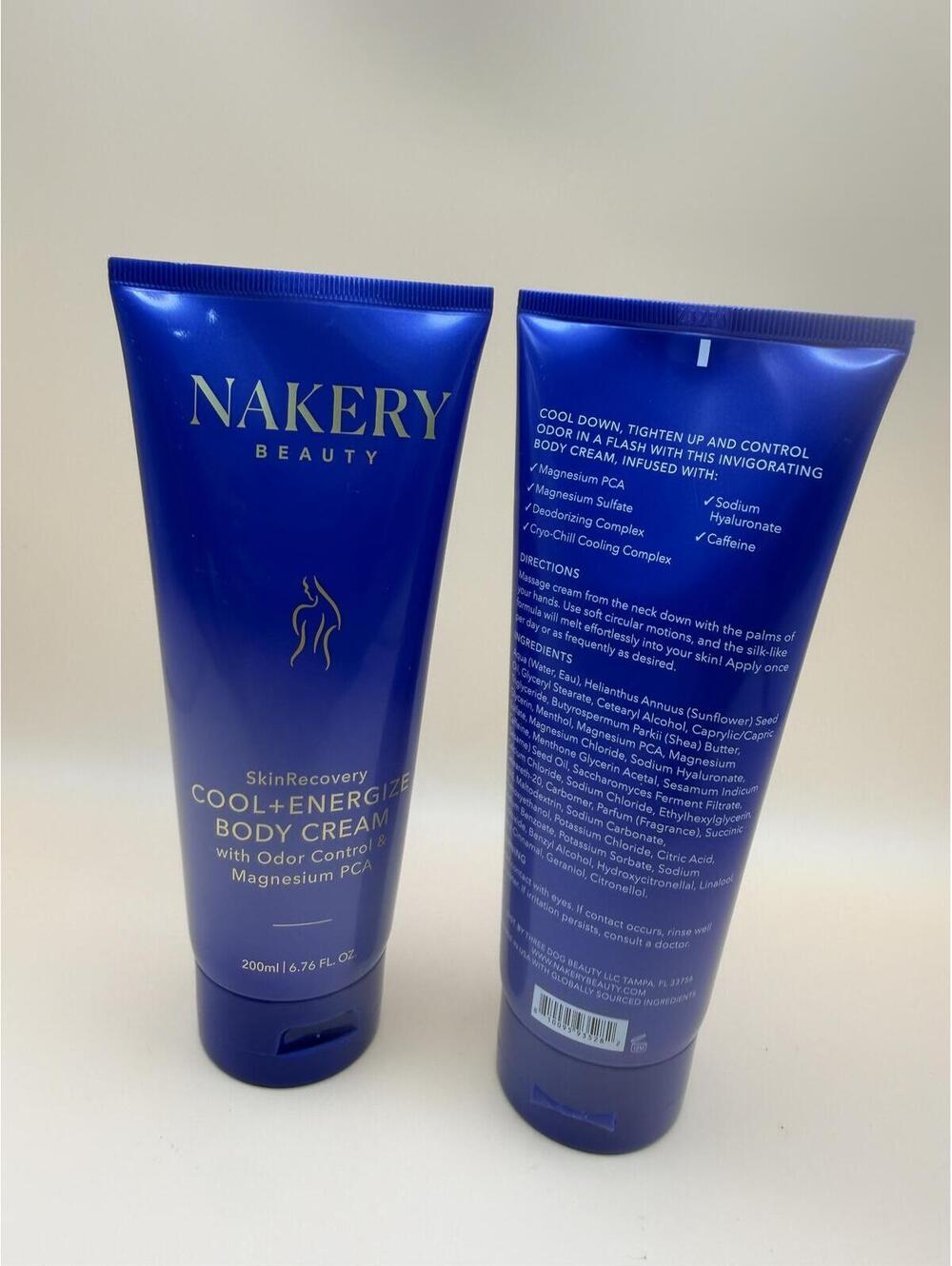(Set of 2) Nakery Beauty Cool + Energize Body Cream 200ml - Cryo-Chill Magnesium - Picture 5 of 7